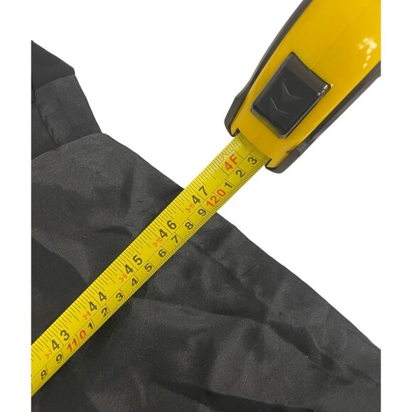 Vintage 70s Miss Dior Womens Robe Small S Black Floral Polyester Kimono Sleeves - Picture 7 of 8